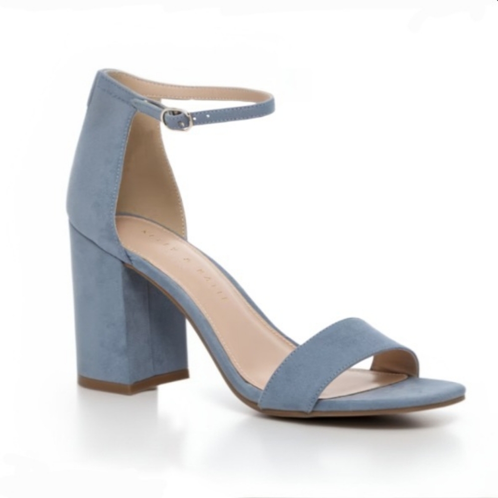 Kelly & Katie Women's Light Blue Heel Sandal